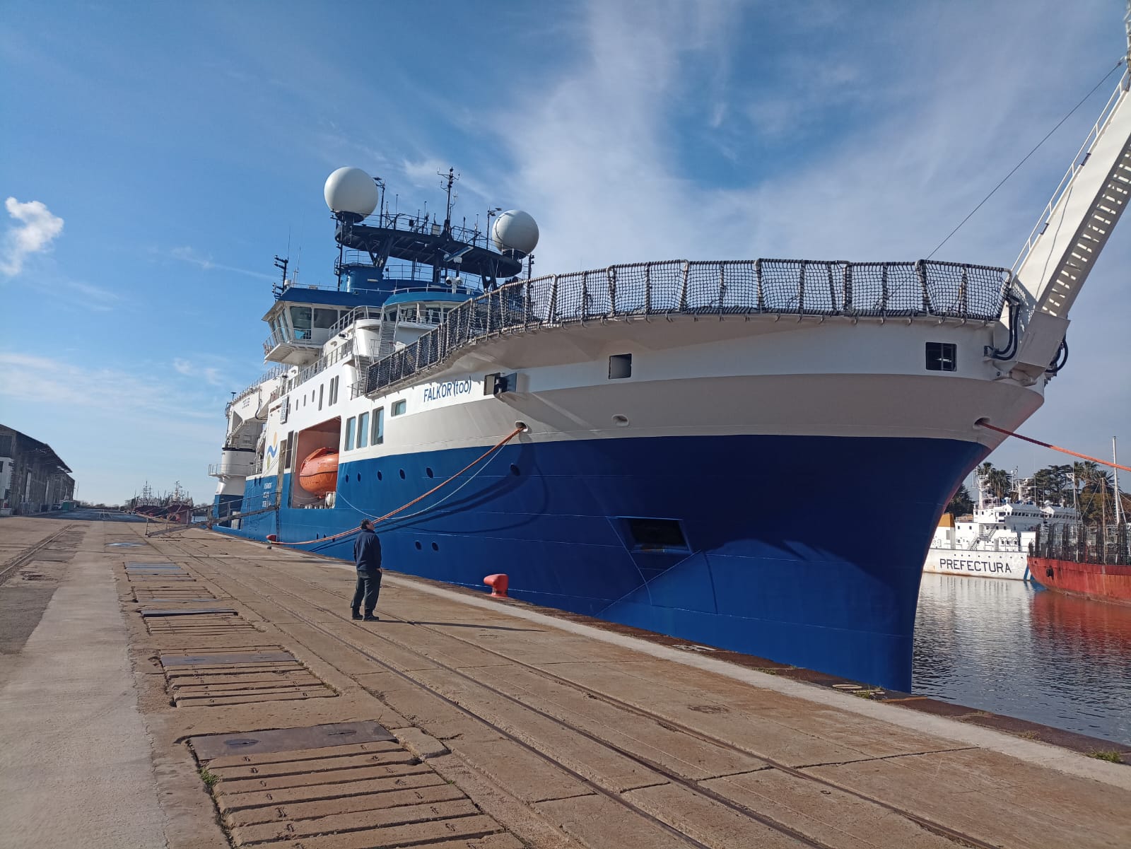 AGUNSA Supports marine science: comprehensive maritime agency services for the oceanographic vessel FALKOR (TOO) in Buenos Aires