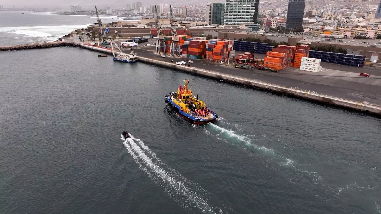 AGUNSA Participated in the Groundbreaking Ceremony for the Expansion of Puerto Antofagasta’s Breakwater