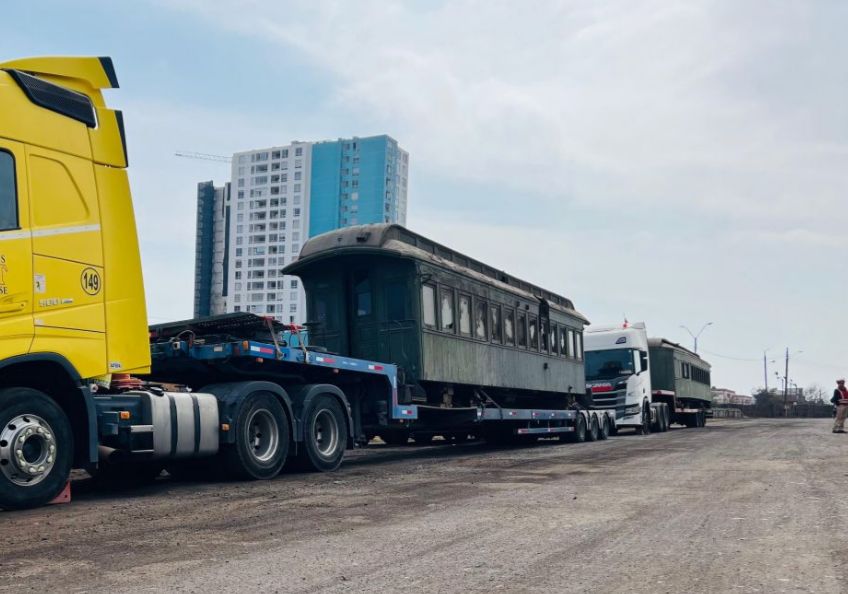 Heritage on wheels: AGUNSA transports century-old railcars to the Railway Museum of Santiago